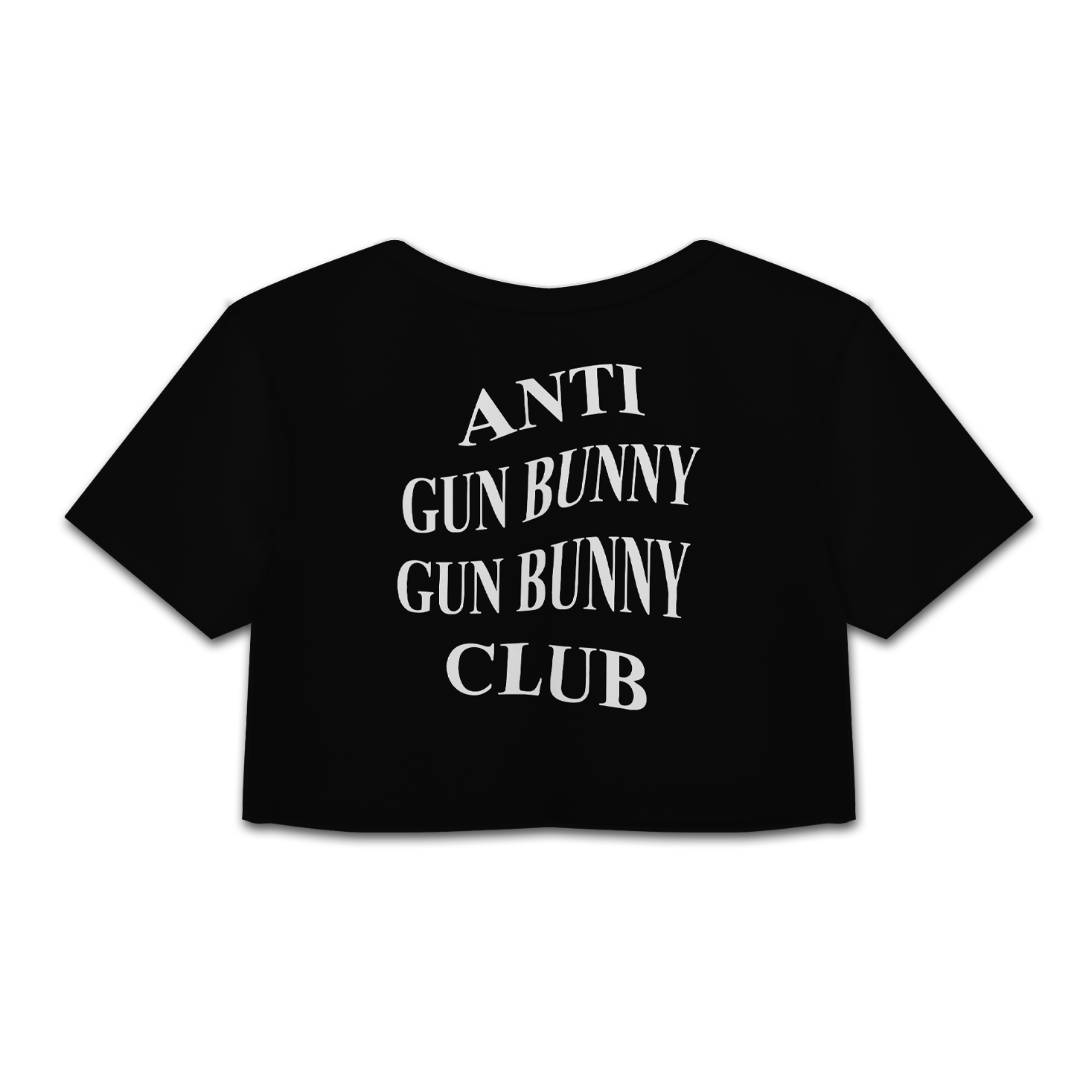 NOC GUN BUNNY CROP TEE //